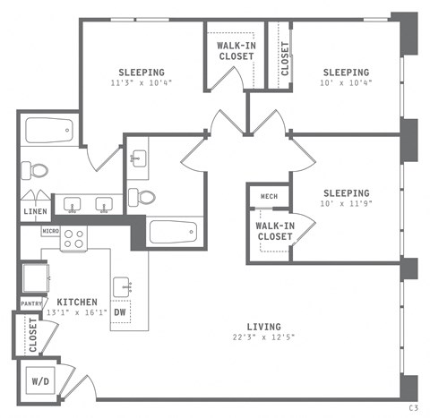 975 Bryant Street Studio-3 Beds Apartment for Rent - Photo Gallery 44